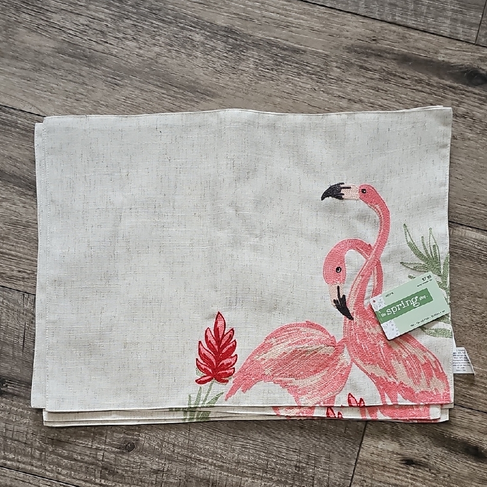 The Spring Shop Floral Linen Table Mat - Picture 2 of 7